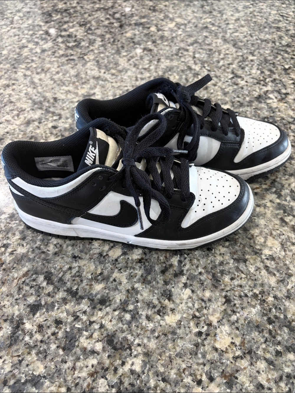 Nike Black and White Low Top Panda Dunks
